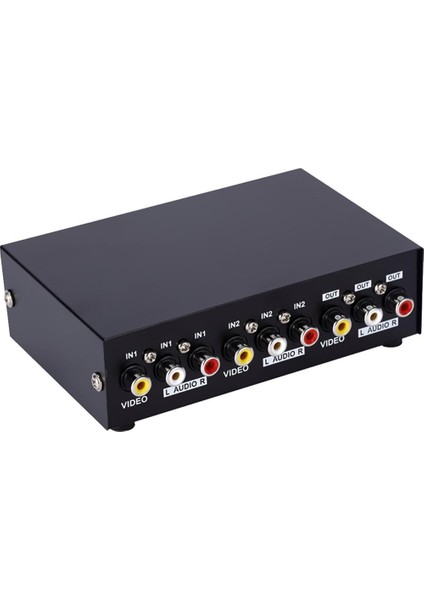 2 Yollu 3 Video Splitter Kablo Kutusu Analog Tv Bağlantı Noktası (Yurt Dışından)