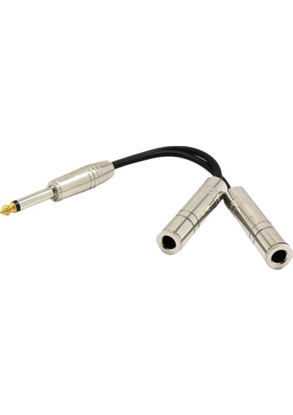6.35MM Mono Fiş Erkek - Çift 1/4 "6.35MM Jack Dişi Ayırtıcı Kablosu (Yurt Dışından) fiyatları