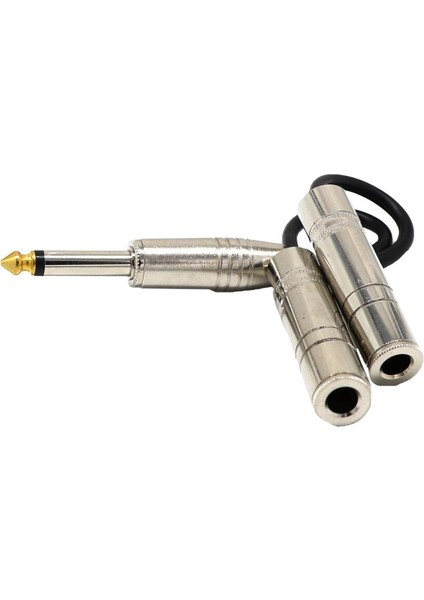 6.35MM Mono Fiş Erkek - Çift 1/4 "6.35MM Jack Dişi Ayırtıcı Kablosu (Yurt Dışından) indirimleri