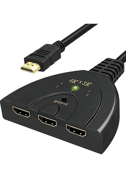 3 Bağlantı Noktası 3in1 Otomatik Anahtar Anahtarlayıcı Ayırıcı Adaptör x 2k (Yurt Dışından)