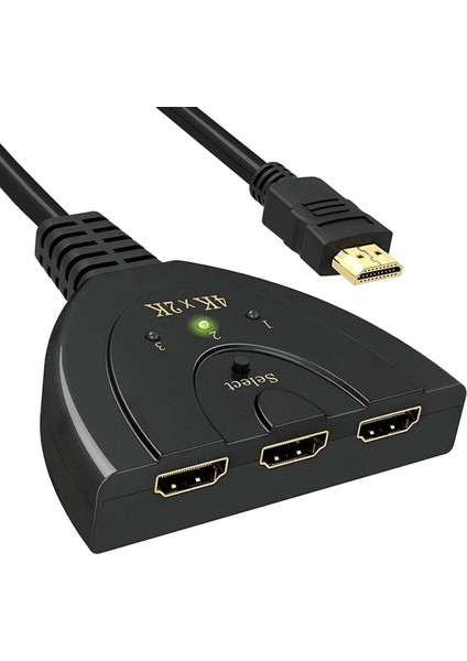 3 Bağlantı Noktası 3in1 Otomatik Anahtar Anahtarlayıcı Ayırıcı Adaptör x 2k (Yurt Dışından)