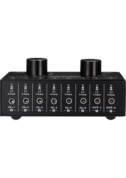 6-Port 3.5mm Kompozit Video Ses Av Anahtarı Seçici Anahtarlayıcı Ayırıcı Kutusu (Yurt Dışından) indirimleri