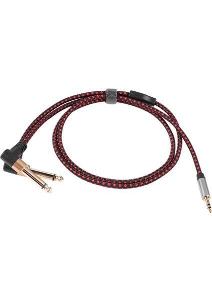 Ses Kablosu 3.5mm 1/8 "ila 6.35MM 1/4" Stereo Y Kablo Kablosu Tv Bilgisayarı Için 1 Metre (Yurt Dışından)