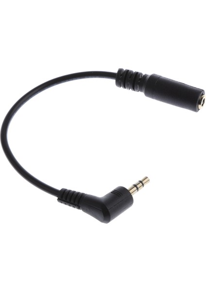3,5mm 3 Kutuplu Erkek - 4 Kutup 3.5mm Dişi Jak Stereo Adaptör Konnektörü Siyah (Yurt Dışından)