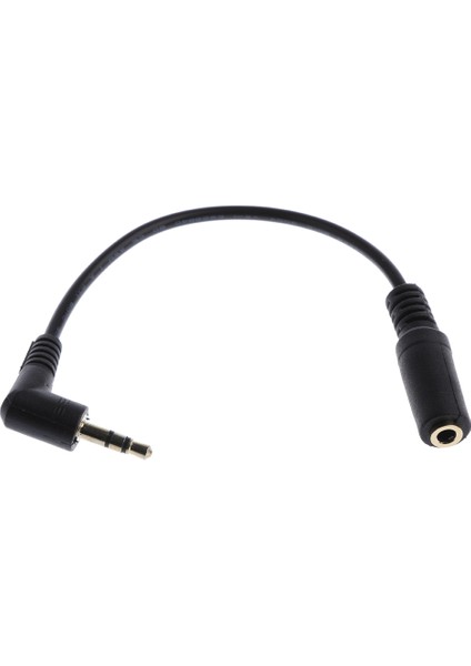 3,5mm 3 Kutuplu Erkek - 4 Kutup 3.5mm Dişi Jak Stereo Adaptör Konnektörü Siyah (Yurt Dışından)