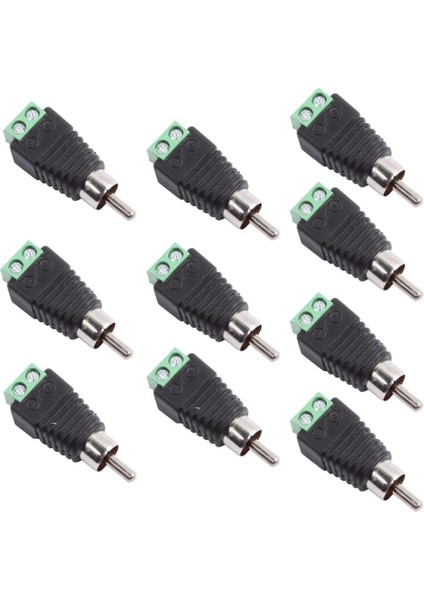 10PCS Fono Erkek Fiş Terminali Fiş Konektörü (Yurt Dışından)