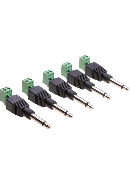 5x 6.35MM 1/4 "mono Fişine Kadın Vidalı Terminal Ses Dönüştürücü Adaptör (Yurt Dışından) fırsatları