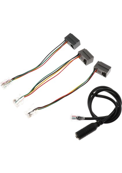 3,5mm Dişi - 4P4C Erkek Kulaklıklı Kulaklık Telefon Ses Adaptör Kablosu (Yurt Dışından)