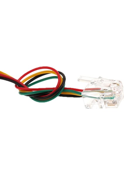 3,5mm Dişi - 4P4C Erkek Kulaklıklı Kulaklık Telefon Ses Adaptör Kablosu (Yurt Dışından)