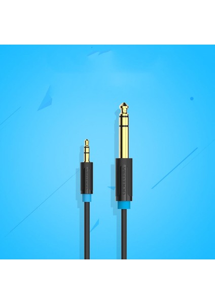 Mikser Gitar Için 3.5mm Ila 6.35MM/6.5MM Adaptör Jak Ses Kablosu 1.5m (Yurt Dışından)