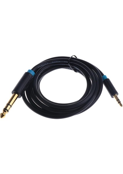 Mikser Gitar Için 3.5mm Ila 6.35MM/6.5MM Adaptör Jak Ses Kablosu 1.5m (Yurt Dışından)