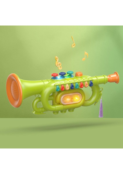 Çocuk Trompet Müzik Enstrümanı Erken Öğrenme Saksafon Oyuncak Kızlar Yeşil Trompet (Yurt Dışından) fırsatları