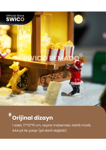 Noel Temalı Müzik Kutusu - Çok Renkli (Yurt Dışından)