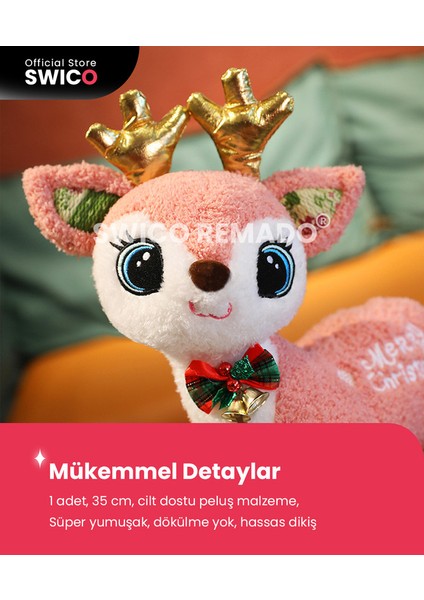 Noel Ren Geyiği Peluş Oyuncak 35 cm. (Yurt Dışından)