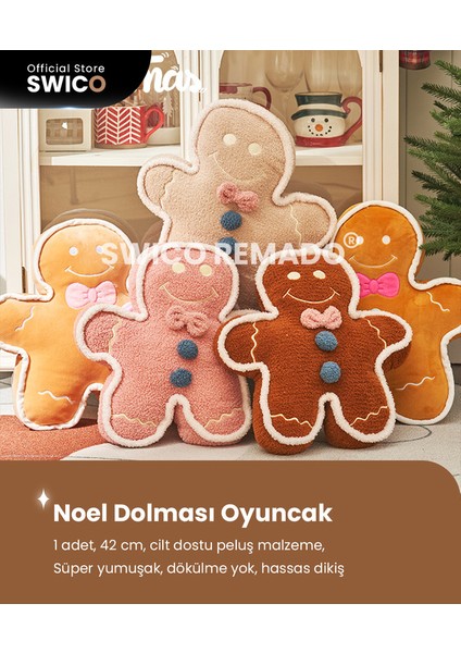 Zencefilli Kurabiye Adam Peluş Oyuncak 42 cm. (Yurt Dışından)