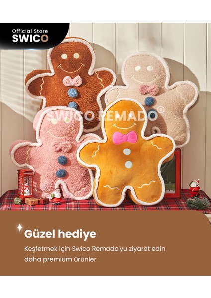 Zencefilli Kurabiye Adam Peluş Oyuncak 42 cm. (Yurt Dışından)