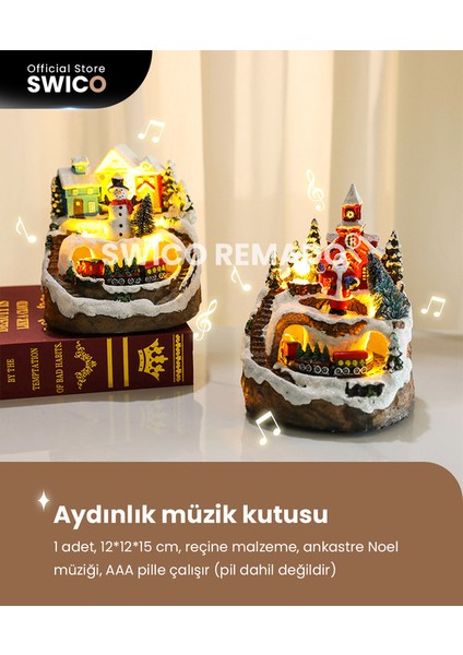 Noel Temalı Müzik Kutusu - Çok Renkli (Yurt Dışından)