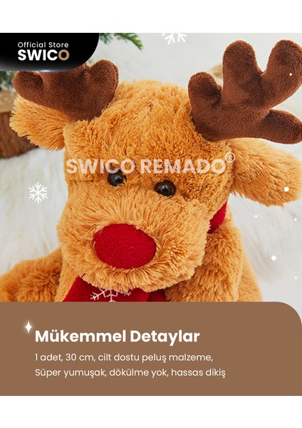 Noel Ren Geyiği Peluş Oyuncak 30 cm. (Yurt Dışından)