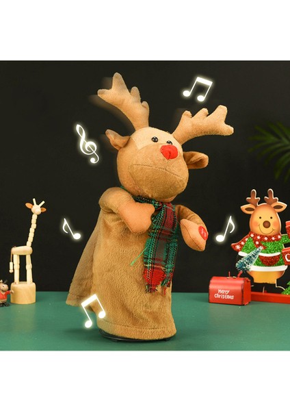 Dans Müzikal Noel Ren Geyiği Peluş Oyuncaklar (Yurt Dışından)