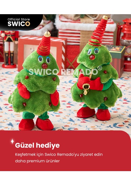 Elektrikli Dans Eden Noel Ağacı Müzikli Peluş Oyuncaklar (Yurt Dışından)