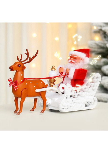 Çocuklar İçin Müzikal Elektrikli Noel Baba Noel Oyuncakları (Yurt Dışından)