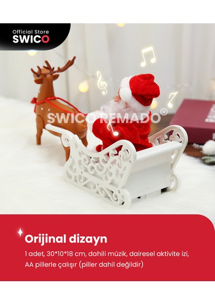 Çocuklar İçin Müzikal Elektrikli Noel Baba Noel Oyuncakları (Yurt Dışından)