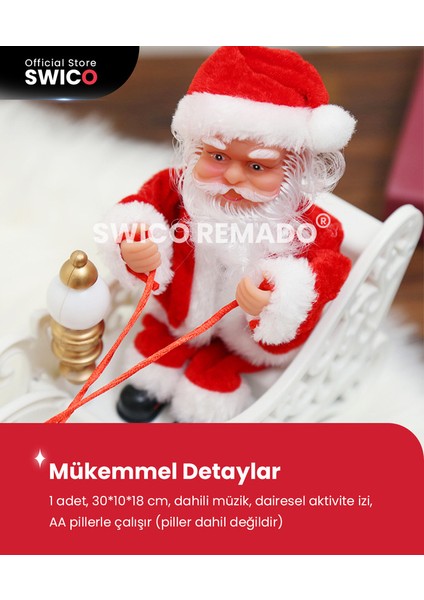 Çocuklar İçin Müzikal Elektrikli Noel Baba Noel Oyuncakları (Yurt Dışından)