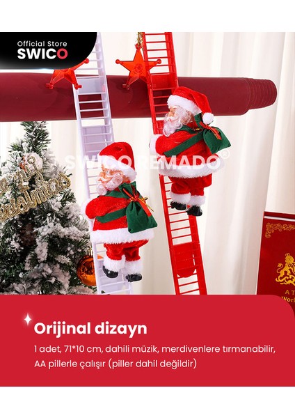 Çocuklar İçin Müzikal Elektrikli Noel Baba Noel Oyuncakları (Yurt Dışından)