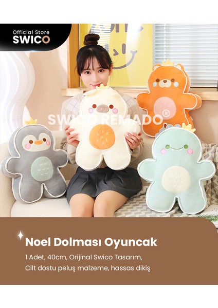 Zencefilli Kurabiye Domuz Peluş Oyuncak 40 cm. (Yurt Dışından)