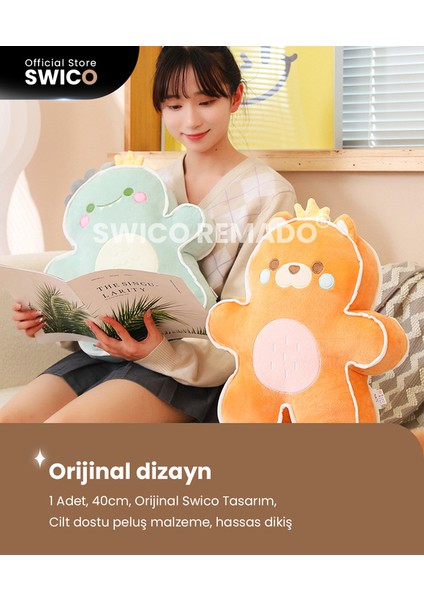 Zencefilli Kurabiye Domuz Peluş Oyuncak 40 cm. (Yurt Dışından)