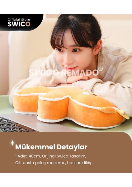 Zencefilli Kurabiye Domuz Peluş Oyuncak 40 cm. (Yurt Dışından)
