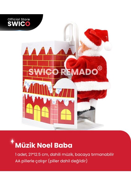 Çocuklar İçin Müzikal Elektrikli Noel Baba Noel Oyuncakları (Yurt Dışından)