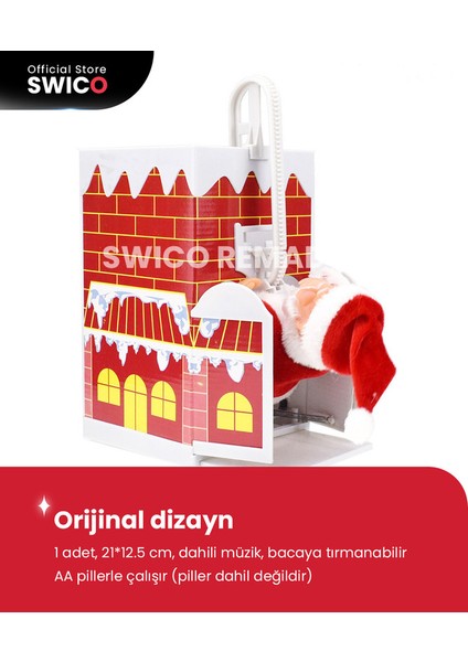 Çocuklar İçin Müzikal Elektrikli Noel Baba Noel Oyuncakları (Yurt Dışından)