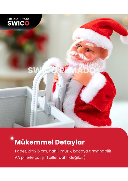 Çocuklar İçin Müzikal Elektrikli Noel Baba Noel Oyuncakları (Yurt Dışından)