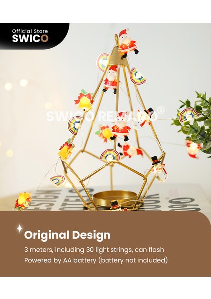 Yaratıcı Mini Noel Dize Işıkları 3 Metre (Yurt Dışından)