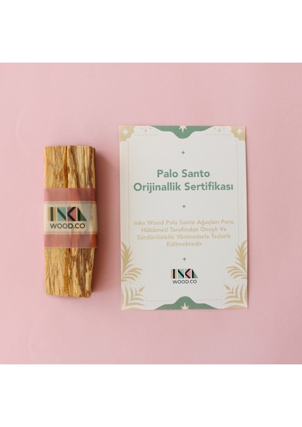 Inka Wood Co. Palo Santo Ağaç Tütsü  20 Gr. | 3 Adet | Peru