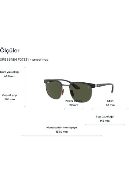 Rayban RB3698-M F073/31 53 Güneş Gözlüğü fiyatları