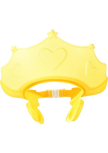 Tpe Bebek Duş Banyo Kapakları Yıkama Saç Kalkanı Çocuklar Duş Şampuan Vizör Şapkası Sarı (Yurt Dışından)