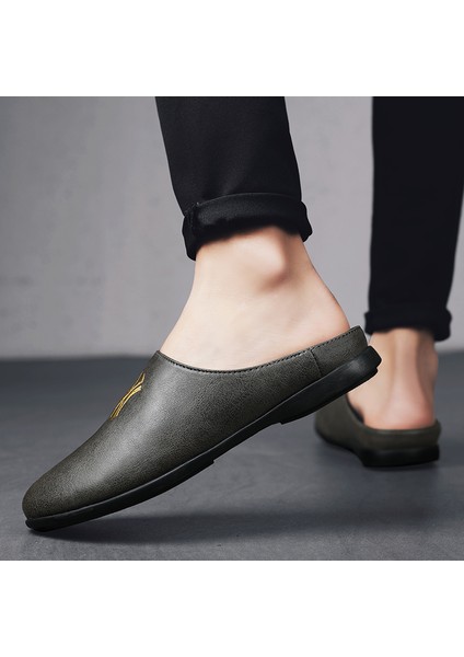 Erkek Rahat Slip-On Yarım Loafer Terlik (Yurt Dışından)