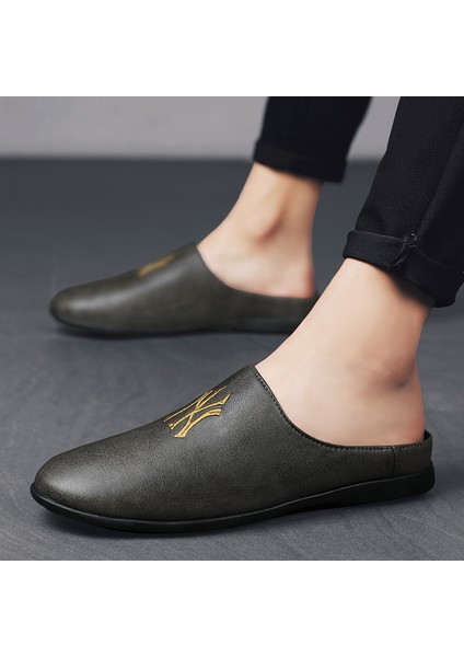 Erkek Rahat Slip-On Yarım Loafer Terlik (Yurt Dışından)