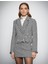Melis Ağazat XKoton - İnci Düğmeli Kruvaze Tüvit Blazer Ceket 3