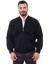 moda Astarlı Cepli Farmuarlı Çelik Örme Ceket Hırka Siyah 1