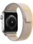 Apple Watch 7 41MM Renkli ​​​​krd-77 Örgülü Hasır Tokalı Kordon 1