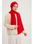 Likralı Penye Viskon Şal 70x180cm - Kırmızı - ŞALESS 1
