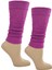 Flora Genç Kız Düz Renk Tozluk Aerobik Bot Çorap Mor 2
