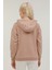 W-SN80 Basic Hoodie 2pr Pudra Kadin Sweatshirt 2