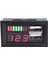 Kırmızı LED Ekran Dijital Voltmetre USB 5V 2A Çıkışlı DC12V 1