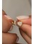 925 Ayar Gümüş Minik Gold Zirkon Taşlı Kalp Küpe 1