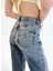 KARLA Straight Fit Açık İndigo Kadın Jean Pantolon 3