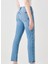Normal Bel Ankle Paça Slim Fit Açık Indigo Kadın Denim Pantolon DTK326 Açık Indigo 3